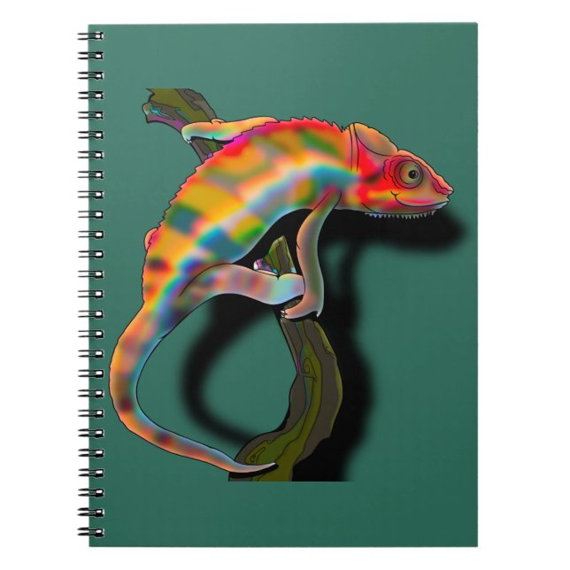 Lycklig Chameleon Anteckningsbok (Framsidan)