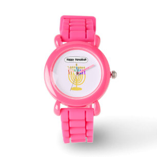 Lycklig Channukah menora Armbandsur