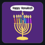 Lycklig Channukah Menora / Chanukia Fyrkantigt Klistermärke<br><div class="desc">hanuka, hannuka, hannukah, hanukah, hannukkah, hanukkah, chanuka, kanuka, kanuka, kanukah, chanukkah, chanukkah chanukia, chanukkia, hanukia, hanukkia, menora, mennora, menorra helgdag, helgdagar önskan, judendom, "lycklig hanukkah", lycklig ansikte", candelabra, lycklig, kanalukah, hannuka, hanukkah, hanuka, chanuka, chanukkah, chanukah, kanuka, "lycklig kanalukah", sameach, chag sameach, menora, menorah, hanukia, chanuchau, chanuchau kia, jewant, judaism, judisk,...</div>