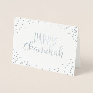 Lycklig Chanukah Folierat Kort