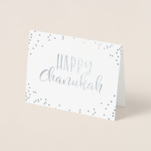 Lycklig Chanukah Folierat Kort