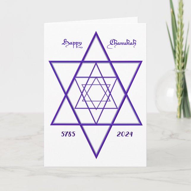 Lycklig Chanukah Fully Anpassade Photo Kort (Framsida)