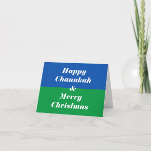 Lycklig Chanukah & God jul Helgdag Card Kort