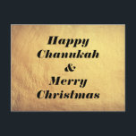 Lycklig Chanukah & God jul Helgdag vykort<br><div class="desc">Lycklig Chanukah! God Jul!</div>
