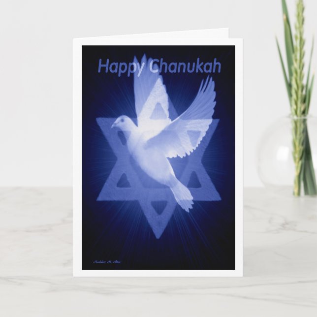 Lycklig Chanukah Helgkort (Framsida)