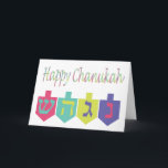 Lycklig Chanukah-kort Helgkort<br><div class="desc">Lycklig Chanukah Greeting Card med drömmar. Helt anpassade och personlig anpassning!</div>