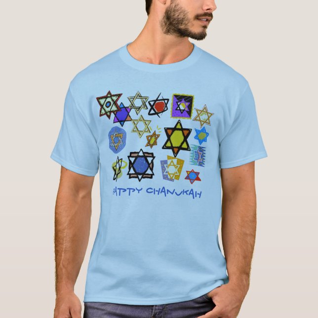 LYCKLIG CHANUKAH MANAR SHIRTS & HOODIES - JUDAICA T SHIRT (Framsida)