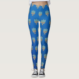 Lycklig Chanukah! Menorah Leggings