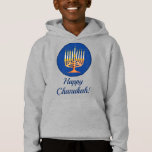 Lycklig Chanukah! Menorah Personlig T Shirt<br><div class="desc">Lycklig Chanukah! Menorah Personlig Hoodie Redigera text för att anpassa</div>