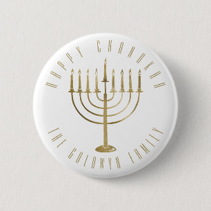 Lycklig Chanukah menorahelgdag Knapp