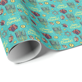 Lycklig Chanukah Presentpapper