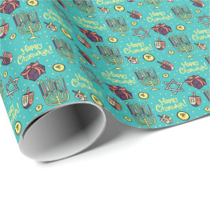 Lycklig Chanukah Presentpapper