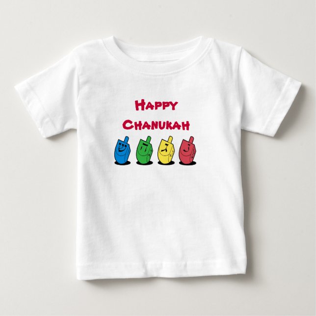 Lycklig Chanukah T-tröja Tee Shirt (Framsida)
