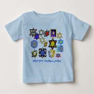 LYCKLIG CHANUKKAH BABY TEE SHIRS - HÖGA HELGDAGAR