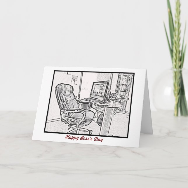 Lycklig Chef Europadag från anpassningsbar Kort (Framsida)