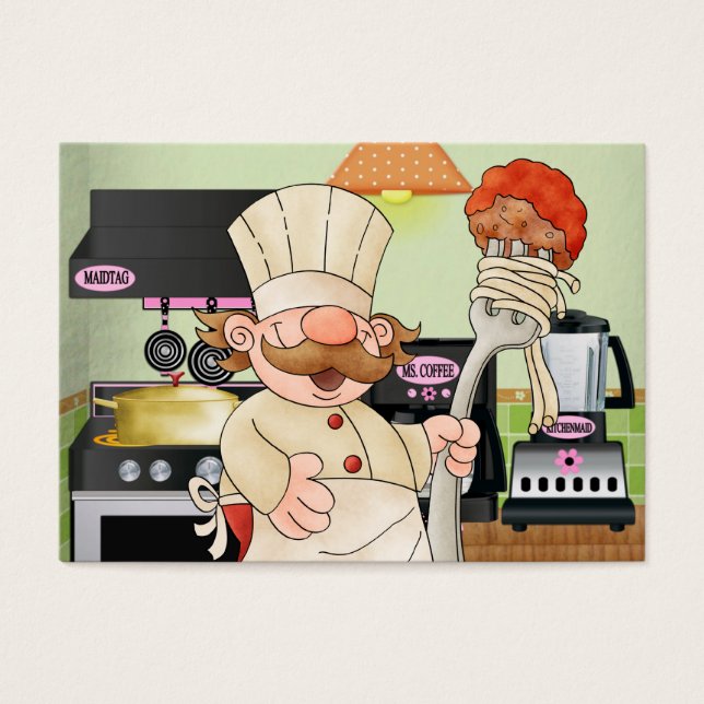 Lycklig Chef Kitchen Card - SRF Visitkort (Framsidan)