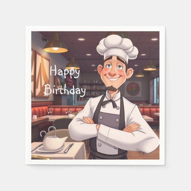 Lycklig Chef Pappersservett (Framsidan)