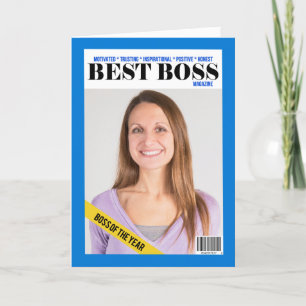 Lycklig Chef: s Day Best Chef Magazine Anpassnings Helgkort