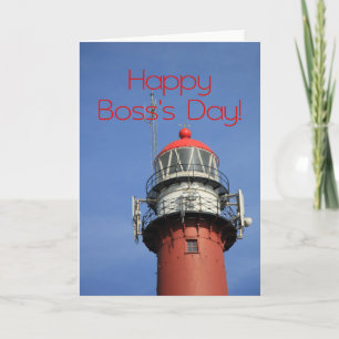 Lycklig Chefs Day Lighthouse Kort