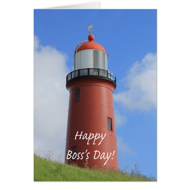 Lycklig Chefs Day Lighthouse OBS Kort (Framsidan)