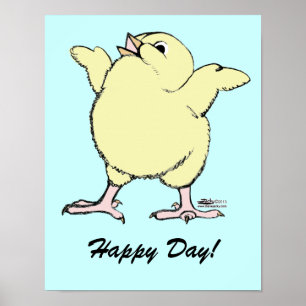 Lycklig Chick Poster