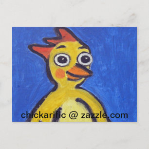 Lycklig Chickarific vykort