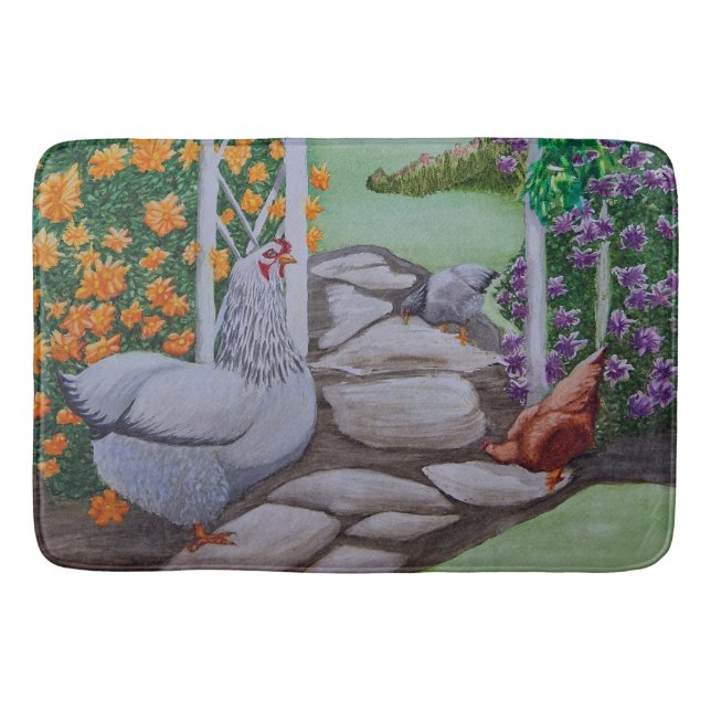 Lycklig Chicken Park Badrumsmatta (Framsidan)