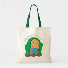 Lycklig Chilless Cat Dam Tote Bag Tygkasse