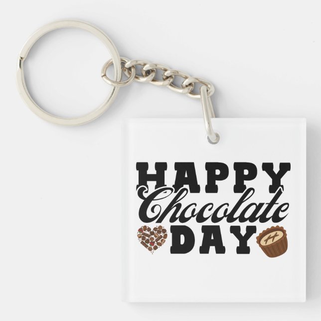 Lycklig Chocolate Day, Chocolate Älskare Glatt (Framsidan)