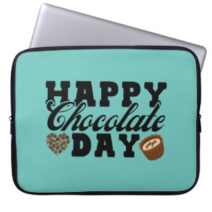 Lycklig Chocolate Day, Chocolate Älskare Glatt Laptop Fodral