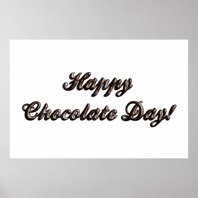 Lycklig Chocolate Day Poster (Framsidan)