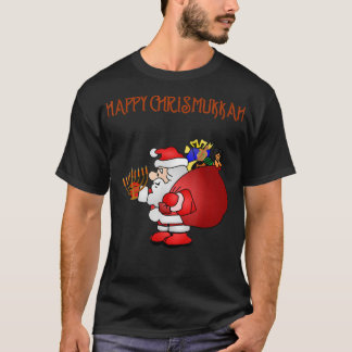 Lycklig Chrismukah Blended Family Helgdag T-Shirt
