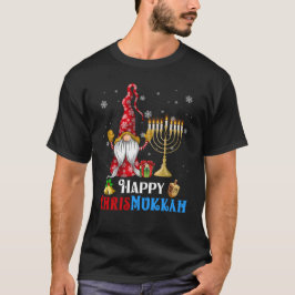 Lycklig Chrismukah Gnome jul Hanukkah T Shirt