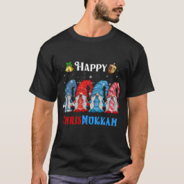 Lycklig Chrismukah Gnomes jul Hanukkah T Shirt
