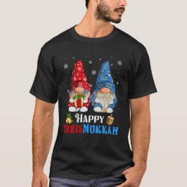 Lycklig Chrismukah Gnomes jul Hanukkah T Shirt
