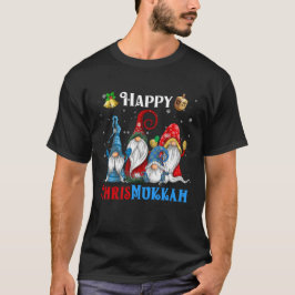 Lycklig Chrismukah Gnomes jul Hanukkah T Shirt