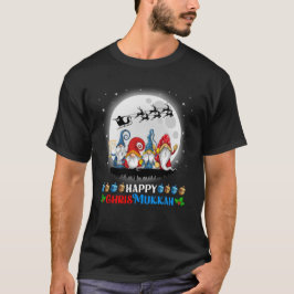 Lycklig Chrismukah Gnomes jul Hanukkah T Shirt