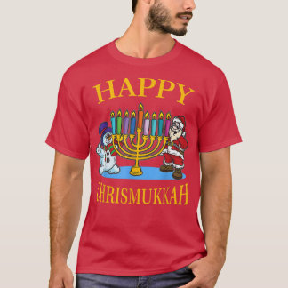 Lycklig Chrismukah - Hanukkah-julen Firande T Shirt