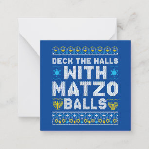Lycklig Chrismukah Jewish jul Hanukkah Anteckningskort