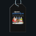 Lycklig Chrismukah Jewish jul Hanukkah Presentetikett<br><div class="desc">Santa Boys Kids Youth Manar. Den märkliga Humor-grafiktummen för dem som tror på Jultomten,  kärlek,  Hjort,  Reindeer,  Elf,  Elves,  sjunger sång,  party dekorationer,  träd,  hatt...  Den här julfesten med Graphic är en underbar julklapp</div>