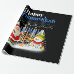 Lycklig Chrismukah Jewish jul Hanukkah Presentpapper<br><div class="desc">Santa Boys Kids Youth Manar. Den märkliga Humor-grafiktummen för dem som tror på Jultomten,  kärlek,  Hjort,  Reindeer,  Elf,  Elves,  sjunger sång,  party dekorationer,  träd,  hatt...  Den här julfesten med Graphic är en underbar julklapp</div>