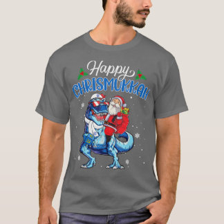 Lycklig Chrismukah Jewish Julafton Hanukkah T Re D T Shirt