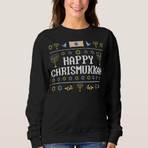 Lycklig Chrismukah judisk jul Hanukkah Chanuk T Shirt