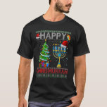 Lycklig Chrismukah judisk jul Hanukkah Chanuk T Shirt<br><div class="desc">Lycklig Chrismukah, jude julen Hanukkah Chanukah Ugly.</div>