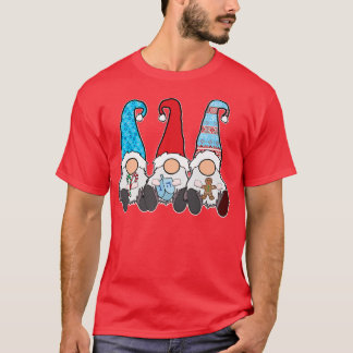 Lycklig Chrismukah jul och Hanukkah Gnomes Pr T Shirt