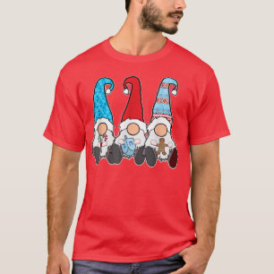 Lycklig Chrismukah jul och Hanukkah Gnomes T- T Shirt