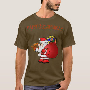 Lycklig Chrismukkah Blended Family Helgdag T Shirt