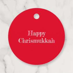 Lycklig Chrismukkah Gift Märkre Gåvor Etiketter