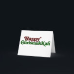 Lycklig Chrismukkah Helgkort<br><div class="desc">Jul Hanukkah för en blandreligiös familj</div>