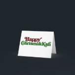 Lycklig Chrismukkah Helgkort<br><div class="desc">Jul Hanukkah för en blandreligiös familj</div>